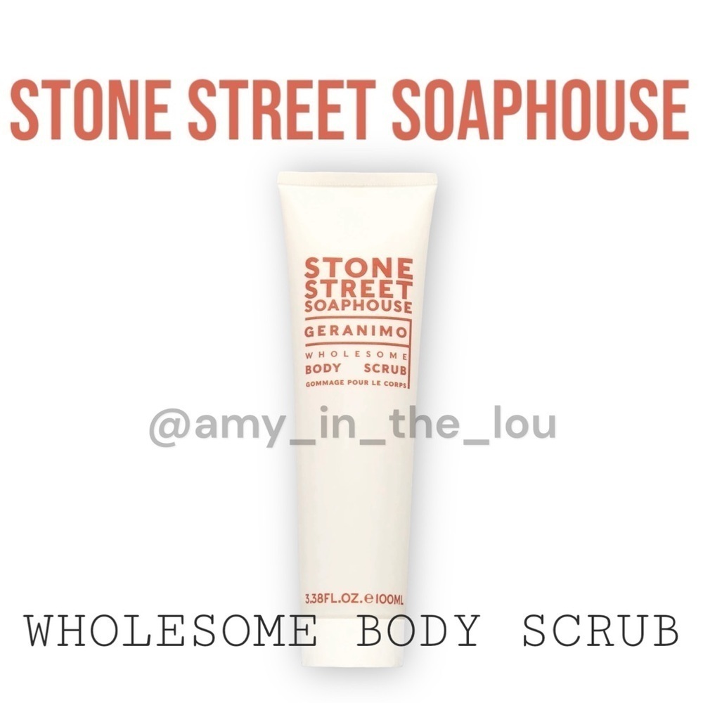 Geranimo Wholesome Body Scrub by Stone Street Soaphouse